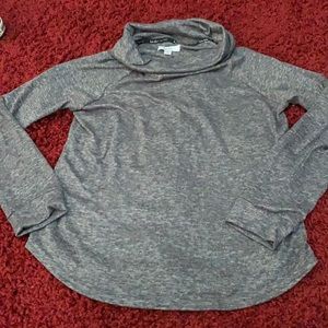 Nicole Miller New York gray speckled style sweater stretchy